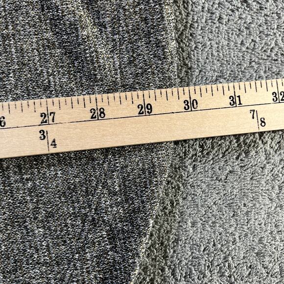 Talbots Sweater Womens Medium Gray Gold Metallic Knit Cowl Neck Long Sleeve NEW - Picture 8 of 9